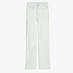 NWT WEWOREWHAT Kick Flare Jeans in light wash.